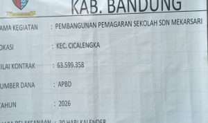 Papan Informasi Proyek Terkesan asal asalan